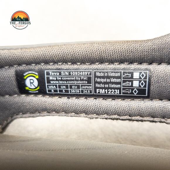 Teva Strappy Sandals Blue Gray Hiking Adjustable Strap Unisex Kids Size 6 - Picture 8 of 12